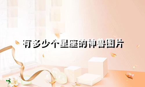 有多少个星座的神兽图片