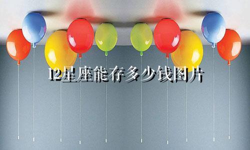 12星座能存多少钱图片