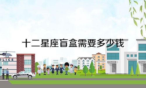 十二星座盲盒需要多少钱