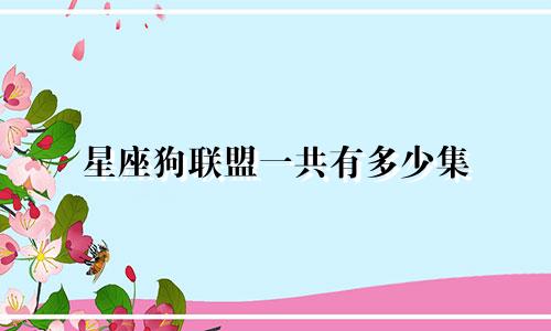 星座狗联盟一共有多少集