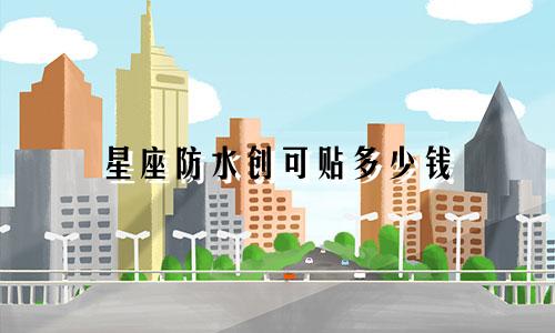 星座防水创可贴多少钱