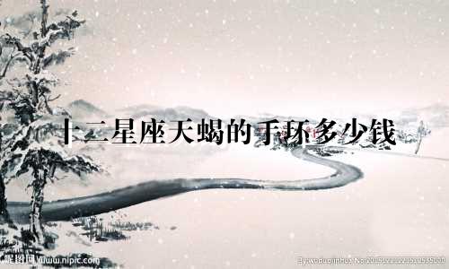 十二星座天蝎的手环多少钱