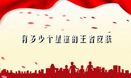 有多少个星座的王者皮肤