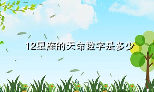 12星座的天命数字是多少