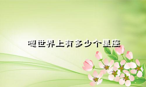 嗯世界上有多少个星座