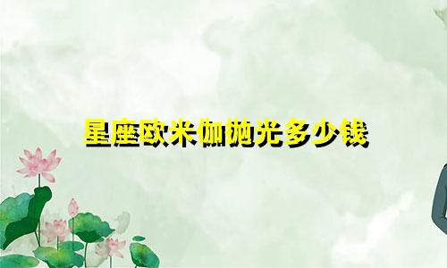 星座欧米伽抛光多少钱