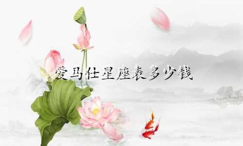 爱马仕星座表多少钱