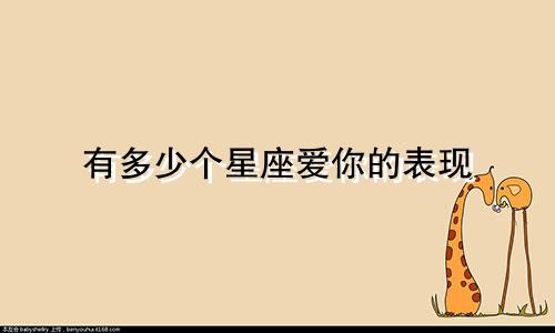 有多少个星座爱你的表现