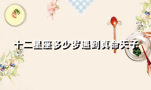 十二星座多少岁遇到真命天子