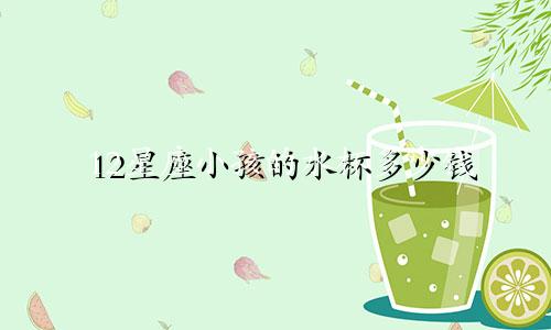 12星座小孩的水杯多少钱