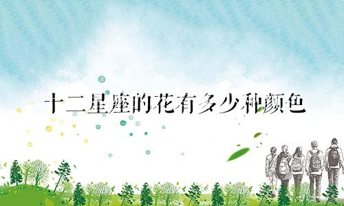 十二星座的花有多少种颜色