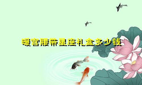 暖宫腰带星座礼盒多少钱