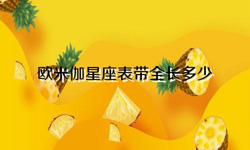 欧米伽星座表带全长多少