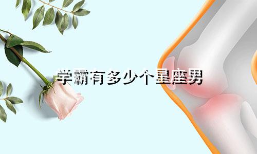 学霸有多少个星座男