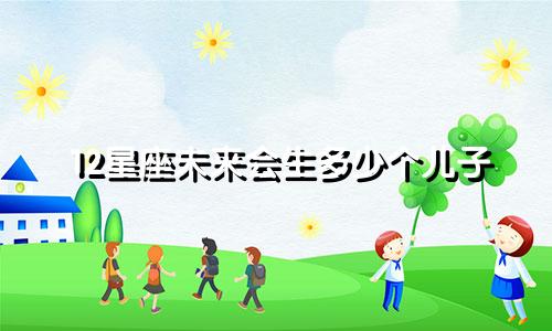 12星座未来会生多少个儿子