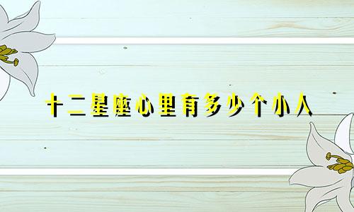 十二星座心里有多少个小人