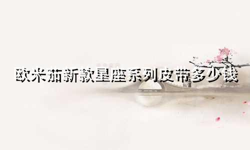 欧米茄新款星座系列皮带多少钱