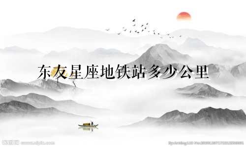 东友星座地铁站多少公里