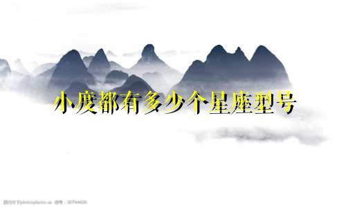 小度都有多少个星座型号
