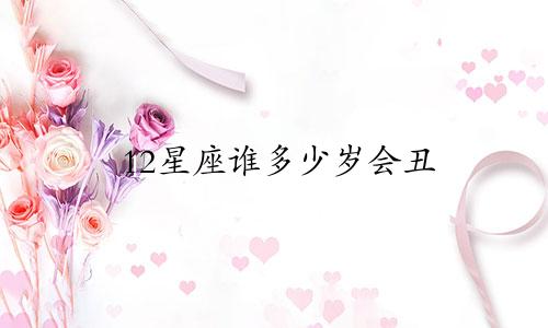 12星座谁多少岁会丑