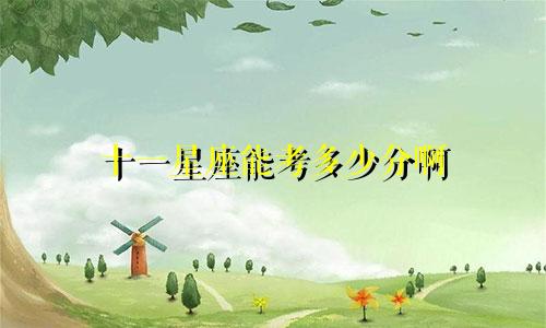 十一星座能考多少分啊