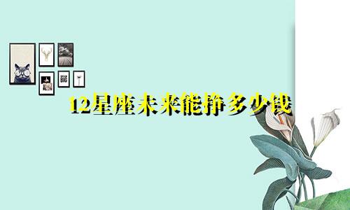 12星座未来能挣多少钱
