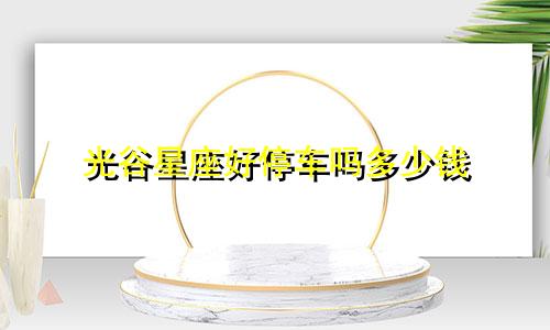 光谷星座好停车吗多少钱