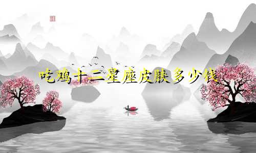 吃鸡十二星座皮肤多少钱