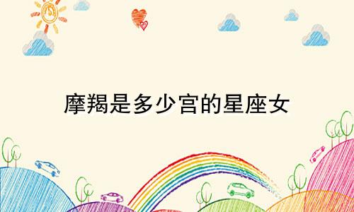 摩羯是多少宫的星座女