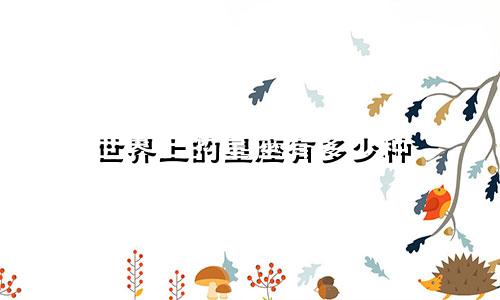 世界上的星座有多少种