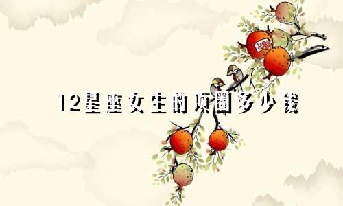 12星座女生的项圈多少钱