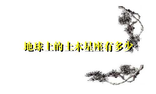 地球上的土木星座有多少