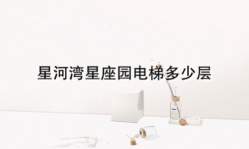星河湾星座园电梯多少层