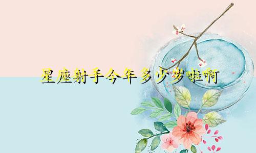 星座射手今年多少岁啦啊