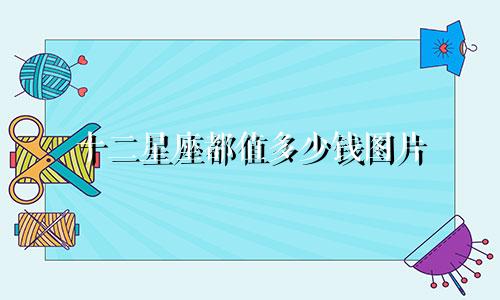 十二星座都值多少钱图片