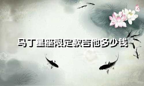 马丁星座限定款吉他多少钱