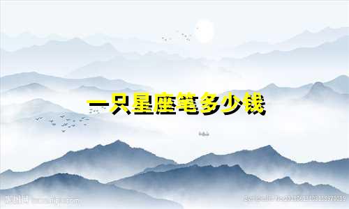 一只星座笔多少钱