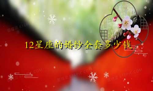 12星座的婚纱全套多少钱