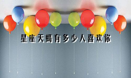 星座天蝎有多少人喜欢你