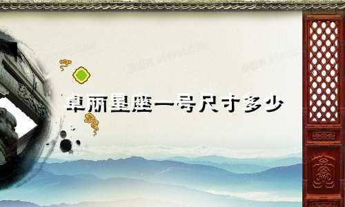 卓丽星座一号尺寸多少