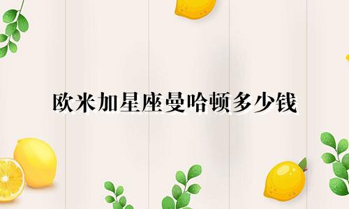 欧米加星座曼哈顿多少钱