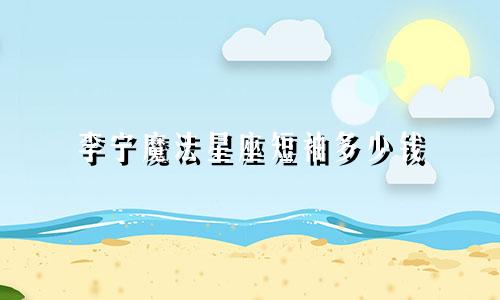 李宁魔法星座短袖多少钱