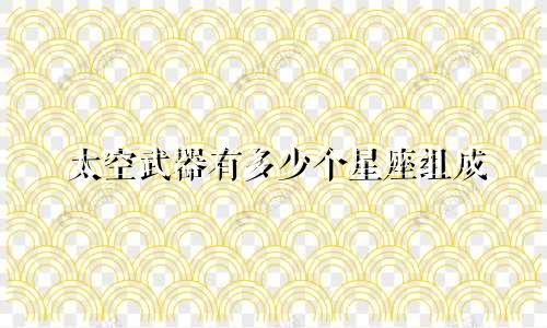 太空武器有多少个星座组成