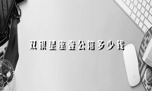 双银星座壹公馆多少钱