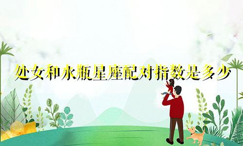 处女和水瓶星座配对指数是多少