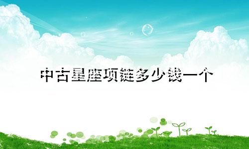 中古星座项链多少钱一个