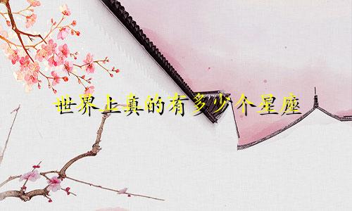 世界上真的有多少个星座