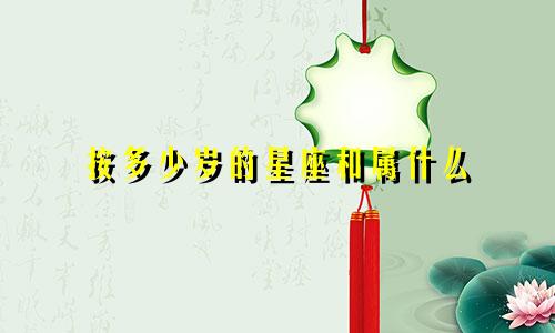 按多少岁的星座和属什么