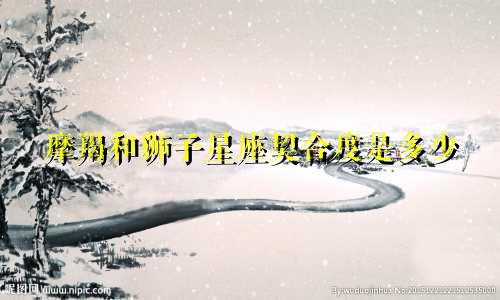 摩羯和狮子星座契合度是多少