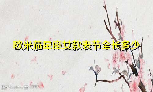 欧米茄星座女款表节全长多少